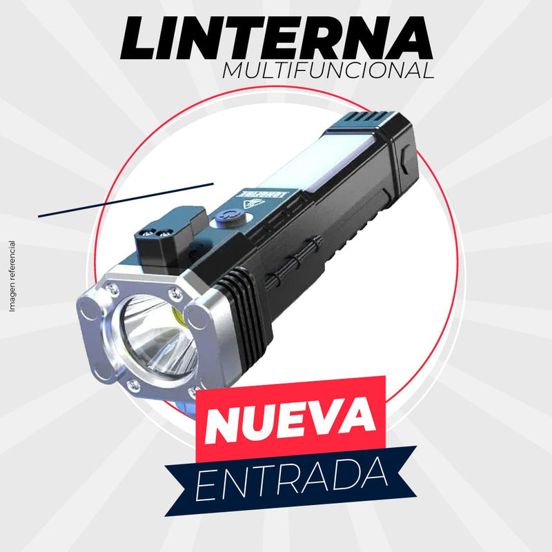 LINTERNA TÁCTICA PROFESIONAL 4 EN 1 RECARGABLE - ⏰Oferta Navideña🎄