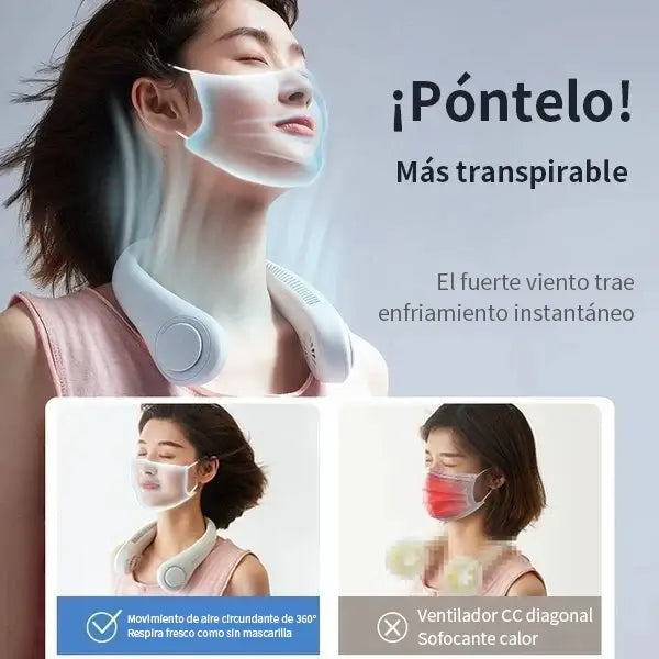 Últimos Días 50% OFF - 2024 Nuevo Ventilador De Cuello Portátil